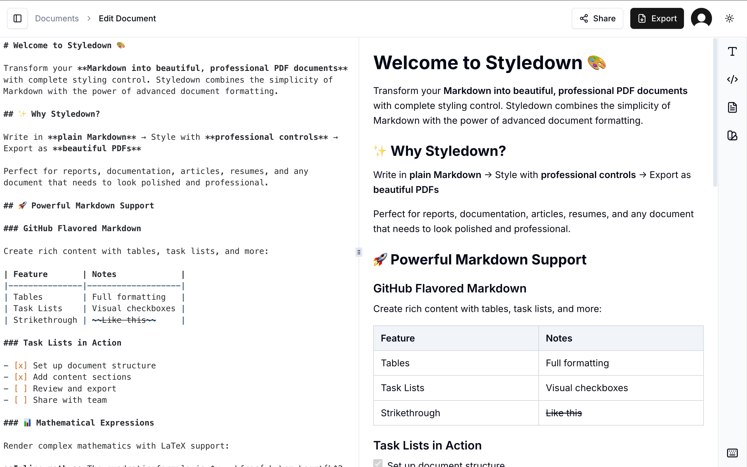 Styledown platform preview
