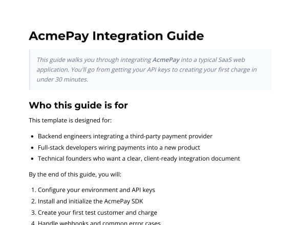 API Integration Guide