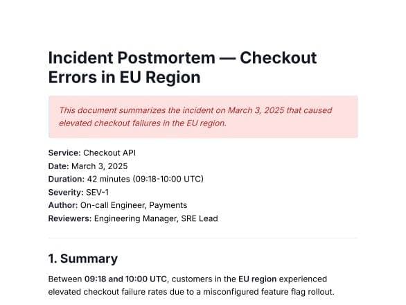 Incident Postmortem